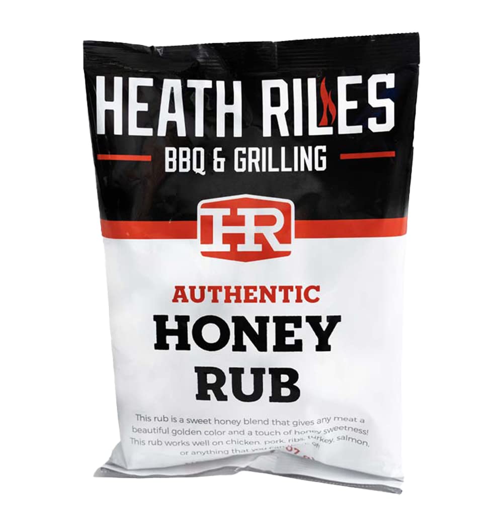 Heath Riles BBQ Honey Rub Seasoning, 2 lb Refill Bag, Champion Pitmaster Recipe, Shaker Spice Mix