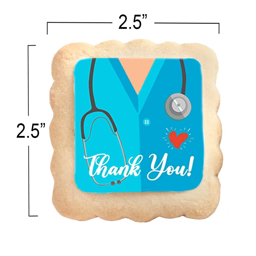 Thank You Nurse Doctor Gift Basket Cookies For Appreciation Gifts Bulk Treats | Individually Wrapped | Healthcare Workers Mediac