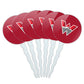 GRAPHICS & MORE Cupcake Picks Set of 6, Acrylic, Western Colorado University Design, Model CUPT.CIR.ACR.6PK.CLCWS500