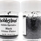 Hobbyland Edible Glittery Flakes (Black Glitter Flakes, 1/4 oz)