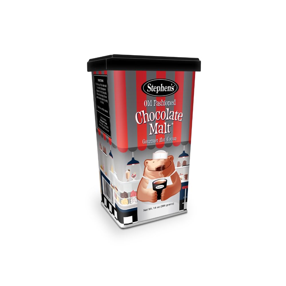 Stephen'S Gourmet Hot Cocoa, Old Fashioned Chocolate Malt, 14 Oz (Pack Of 1)