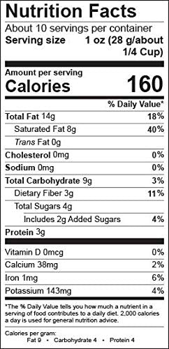 Paleonola - Grain Free Granola Cinnamon Blueberry Flavor - Non-Gmo, Grain, Soy, Gluten, Dairy Free - Low Carb Protein Snack For