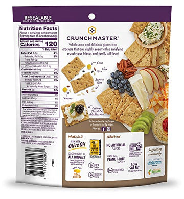 Crunchmaster Multi-Grain  Ers, Aged White Cheddar, 4 Ounce (Pack Of 12)