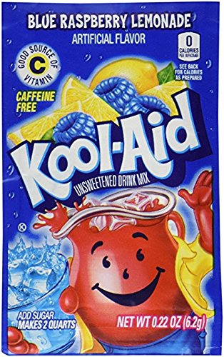 Kool-Aid Ice Blue Raspberry Lemonade Unsweetened Soft Drink Mix  0.14-Ounce Envelopes