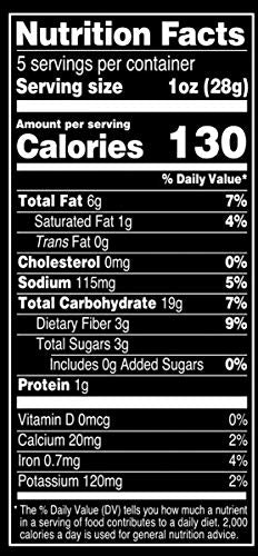 Terra Vegetable Chips, Blues Chips With Sea Salt, 5 Oz (Pack Of 12)