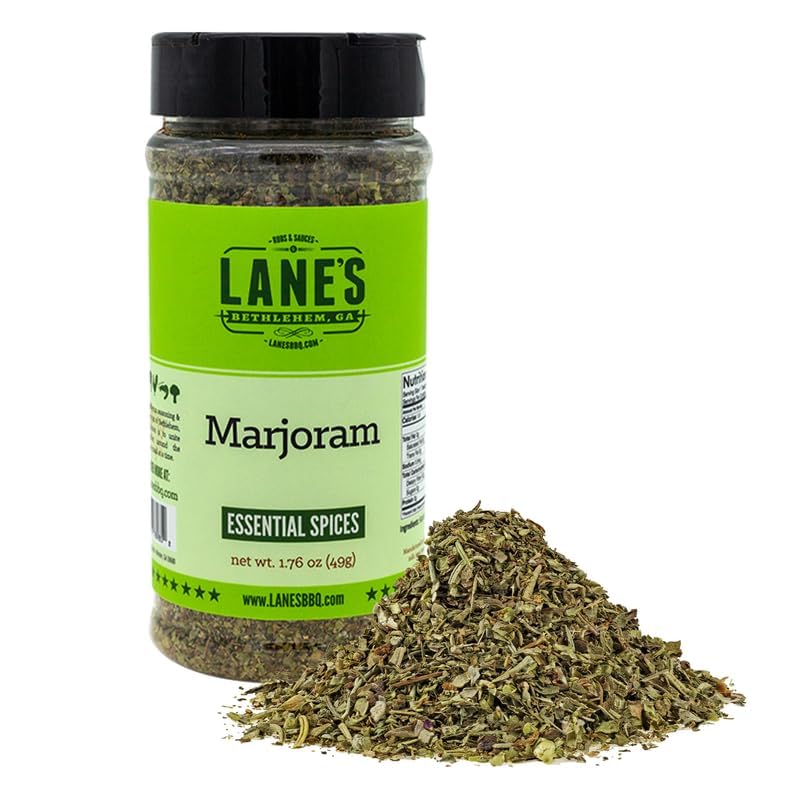 Lane's Dried Marjoram Spice, All-Natural Marjoram Dried Leaves for Meats, Vegetables, and Sauces Marjorams Leaves, Made in USA, 