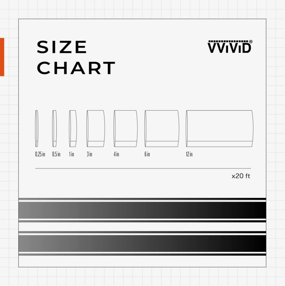 Vvivid Black Matte Air-Release Adhesive Vinyl Tape Roll (05 Inch X 20Ft)