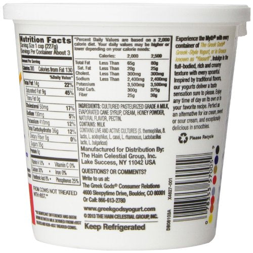Grk Gods Honey Straw Yog (6X24.00)
