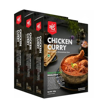 Maai Masale'S Ready To Eat Chicken Curry Paste (Pack Of 3) | Cooking Curry Paste | Spice Mix For Flavorful Gravy | Just Add Chic