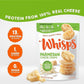 Whisps Parmesan Cheese Crisps | High Protein Gluten Free Snacks | 2.12 Oz, 6 Pack