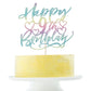 Yetxel Cake Topper for Kids - Happy 9th Birthday, Color Flash, Paper Material