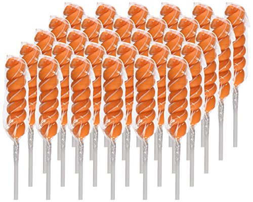 Colorsplash Lollipops Jar, 30 Pops, 12.69 Oz, Orange