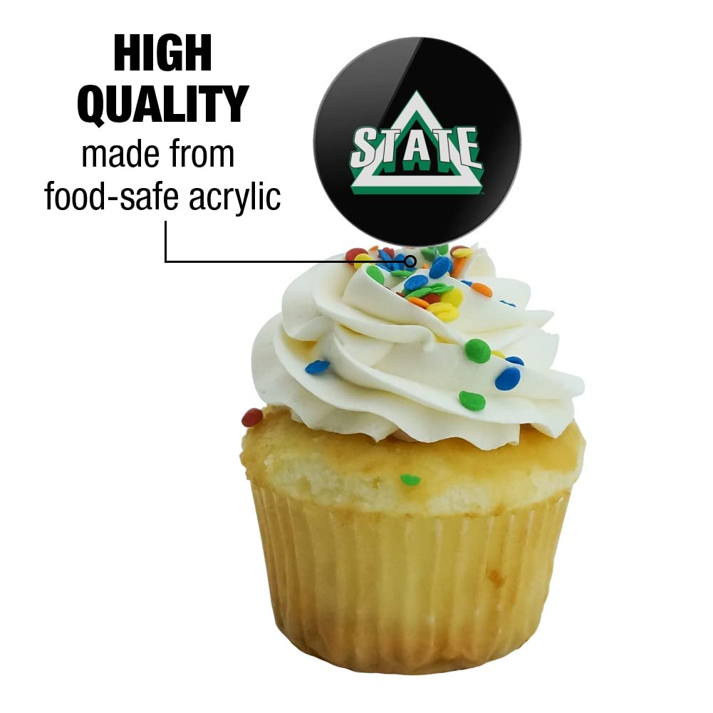 Delta State Secondary Logo Cupcake Picks Toppers Decoration Set Of 6