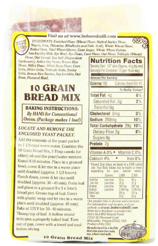 Bob's Red Mill 10 Grain Bread Mix, 19 Ounce (Pack of 4)