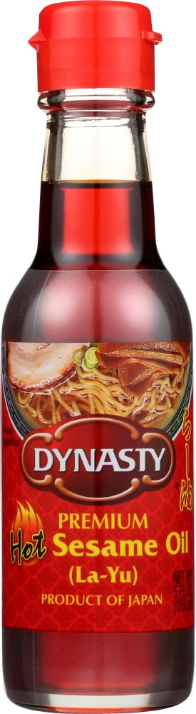 Dynasty Premium Hot Sesame Oil (La- Yu) 5oz Pack of 3