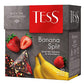Tess Banana Split Black Tea Compositionblack Tea, Banana And Strawberry Leaf Tea In 20 Pyramid Sachets