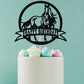 Bejotaa Horse Birthday Cake Topper, Paper Decoration for Kids and Men, Horse Racing Theme
