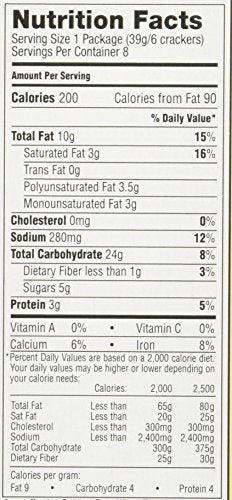Captain'S Wafers Crackers, Cream Cheese And Chives ,11 Ounces (3 To Go Packs)