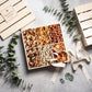 Thanksgiving Mixed Nuts Gift Basket, Enhanced Assorted Gourmet Nuts In Wooden Crate, Holiday Themed Packaging, Bonnie And Pop