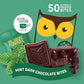 AWAKE - Caffeinated Chocolate Bites - Mint Dark Chocolate  50 Bites - 50mg Caffeine - Individually Wrapped Energy Bites - Coffee Alternative - Fairtrade  Gluten Free  Non GMO - 0.48oz