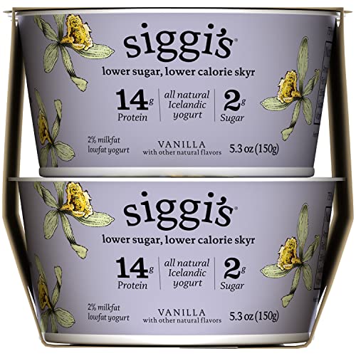 Siggis Icelandic Low Fat Skyr Yogurt Vanilla 2% Milkfat - 4 pk