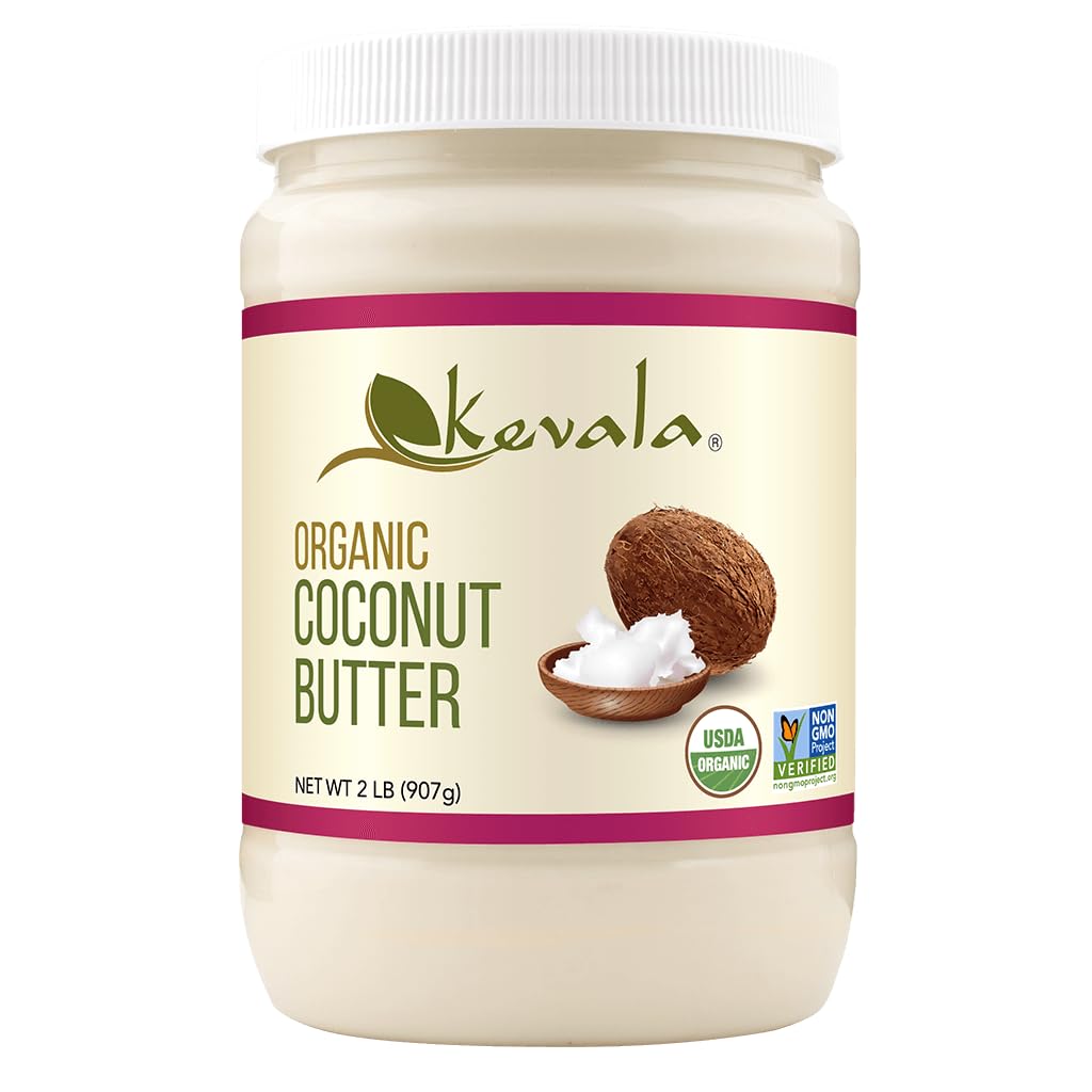 Kevala Organic Coconut Butter - Vegan, Gluten Free, Non-GMO, Kosher, 2 lb Jar