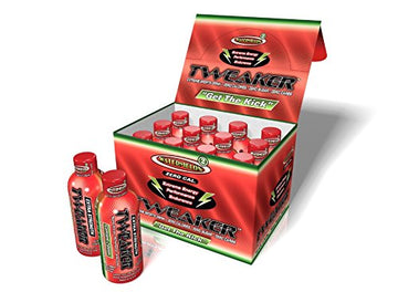 Tweaker Energy Watermelon Energy Shot 2oz Singles Pack of 12 - Red