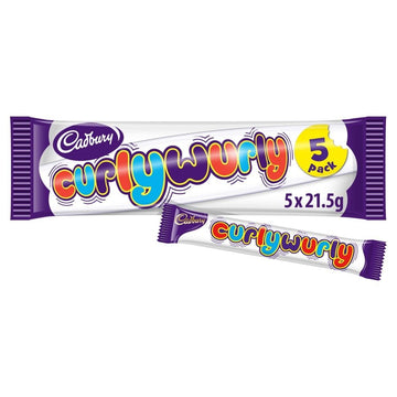 Cadbury Curly Wurly Bar From England (Pack 5 Bars) 1 Ounces