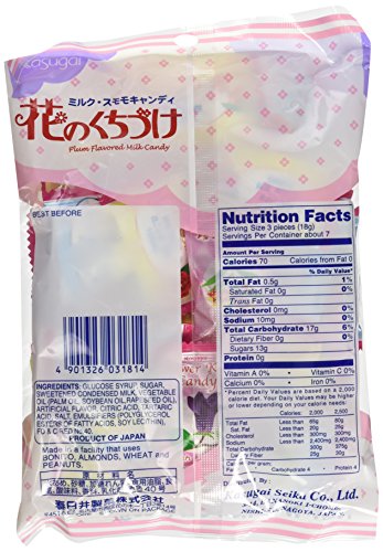 Kasugai Japanese Candy, Hana No Kuchizuke Flower Kiss, 4.54 -Ounce Bags (Pack Of 3)