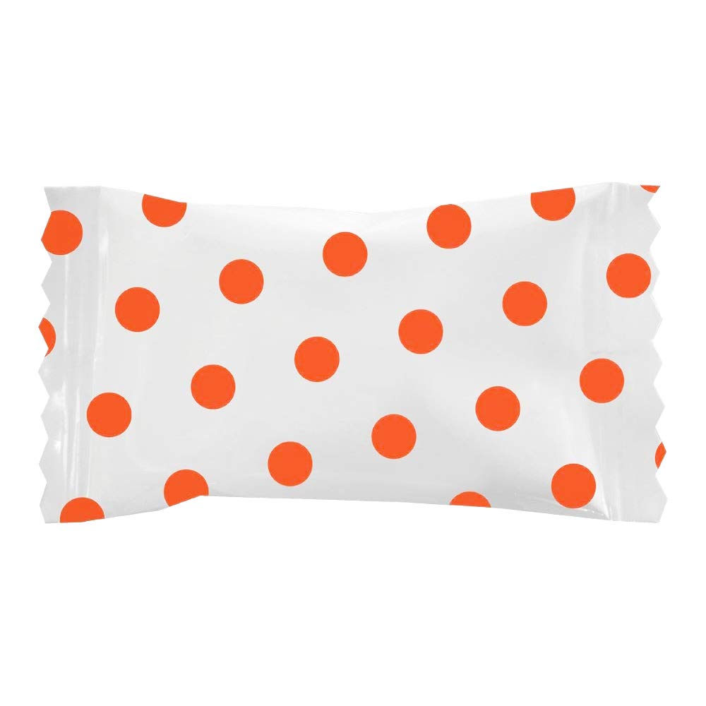 Fruidles Big Dots Buttermint Candy, Mint Candies, After Dinner Mints, Fat-Free, Kosher Certified, Individually Wrapped (Orange, 55 Pieces)