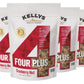 Kellys Four Plus Granola Cereal - Cranberry Nut, 12 oz (Pack of 4), Healthy Organic Snacks for Breakfast