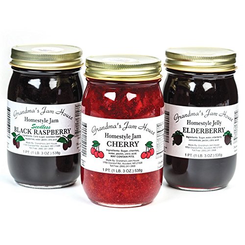 Grandmas Jam House Blackberry Jam, Homestyle, 1 Pint, Multi-Color