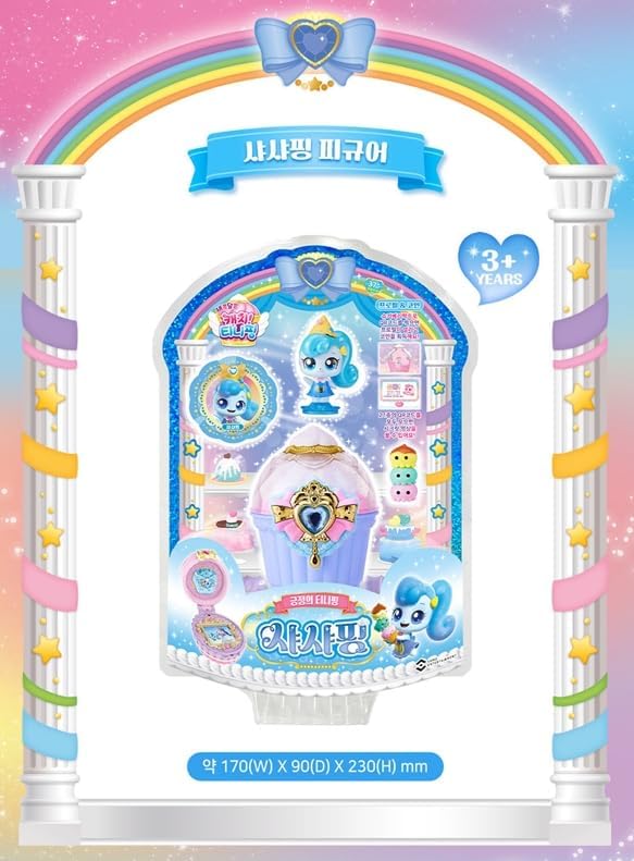 Raonee Catch Teenieping Shashaping Season 4(2023 New) With Sweet And Sour Candy Royal Figure Set Blue