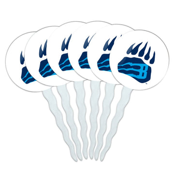 Bob Jones University Secondary Logo Cupcake Picks Toppers Decoration Set of 6