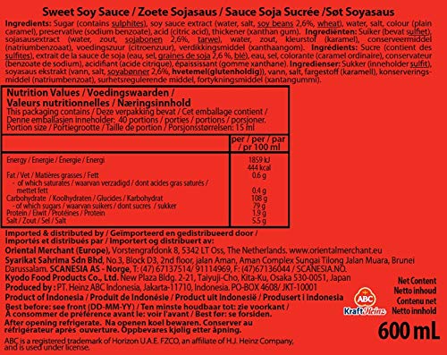 Abc Sweet Soy Sauce Kecap Manis, 20.2 Ounce (Pack Of 3)