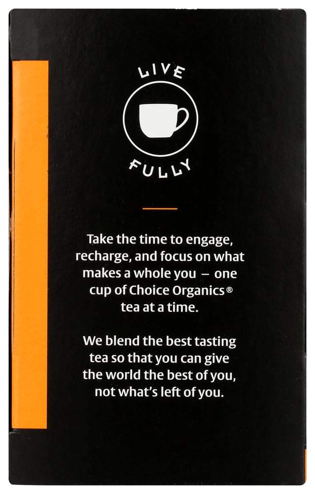 Choice Organics Organic Decaffeinated English Breakfast Tea - Fair Trade, Compostable - 96 Tea Bags (6 Pack) - Model 91954