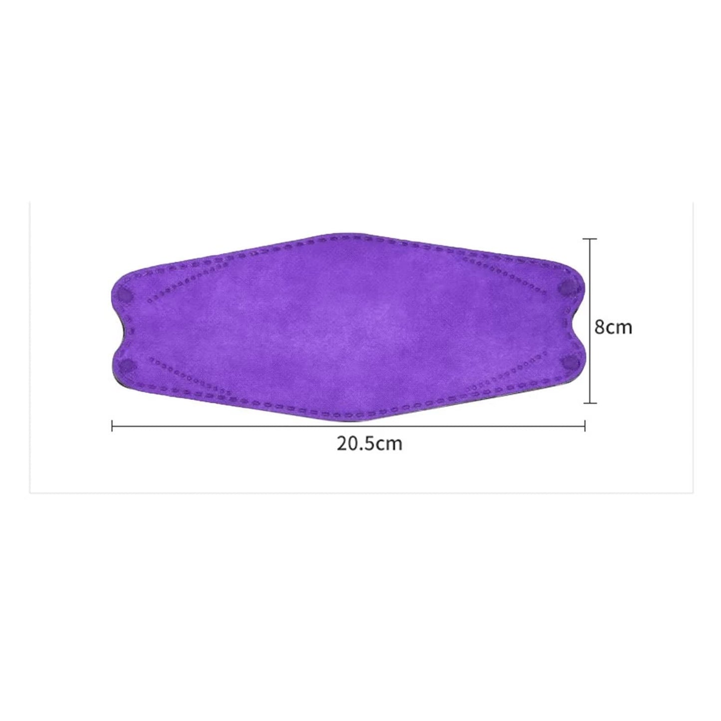 50Pcs Purple Kf94 Disposable Face Masks 4-Layer Safety Face Mask