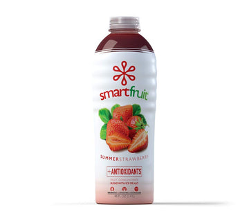 Smartfruit Summer Strawberry + Antioxidants, 100% Real Fruit Pur  e, Non-GMO, No Additives, Vegan - 48 Fl. Oz