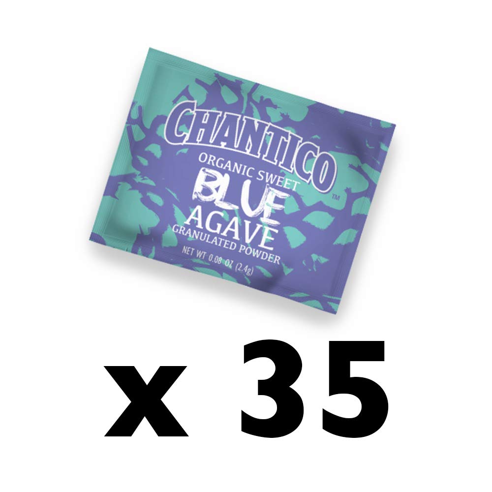Chantico Organic Granulated Agave Powder, Low Glycemic Sweetener, 35 Sachets, 0.085 Ounce Each