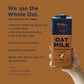 Willas Organic Oat Milk - Chocolate Unsweetened Cacao Oatmilk, Non-GMO, Shelf Stable, Low Sugar, Non-Dairy Milk, Made from Whol