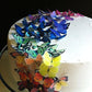Sugar Robot Inc. Edible Butterflies Cake Toppers, 1.75 inches, Rainbow