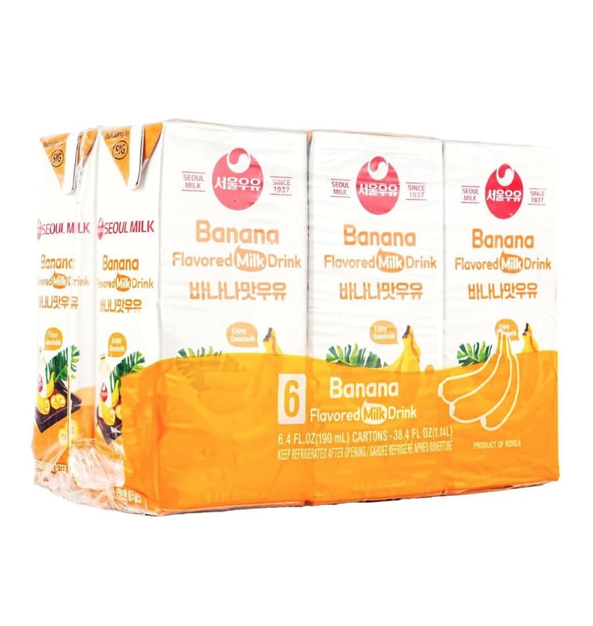 Korean Soul Milk Fruit, Coffee, and Chocolate Flavored Milk Variety Pack, 6.24 fl oz Pack, Korean Dairy Drink, 2 Percent Milkfat