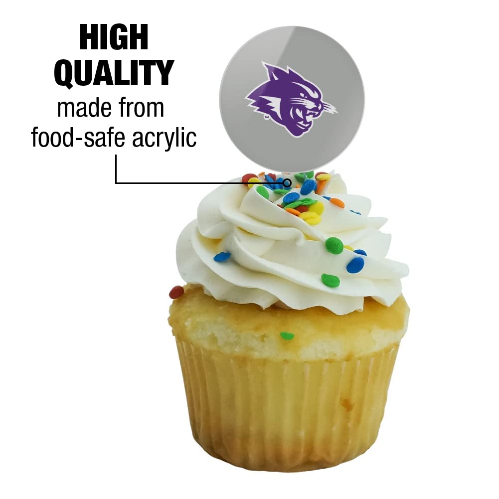 Abilene Christian Secondary Logo Cupcake Picks Toppers Decoration Set Of 6
