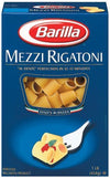 Barilla, Mezzi Rigatoni Pasta, 16oz Box (Pack of 4)