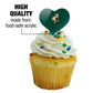 GRAPHICS & MORE Cupcake Picks Set of 6 - Acrylic Decoration Toppers - Cal Poly Secondary Logo Heart Design