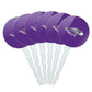 UW Whitewater Primary Logo Cupcake Picks Toppers Decoration Set of 6