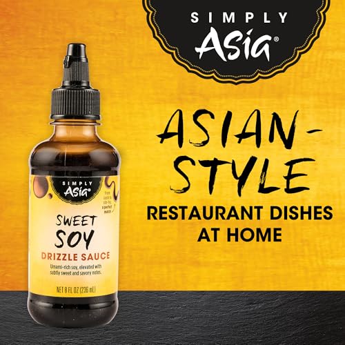 Simply Asia Drizzle Sauce, Sweet Soy, Savory, Sweet Sauce for Drizzling on Rice Bowls, Sticky Rice, Chicken Skewers, Sashimi, Sp