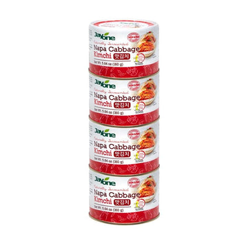 Korean Canned Kimchi, Napa Cabbage Kimchi, Naturally Fermented, Non-Gmo, No Preservatives, No Additives- (5.64Oz X 4)
