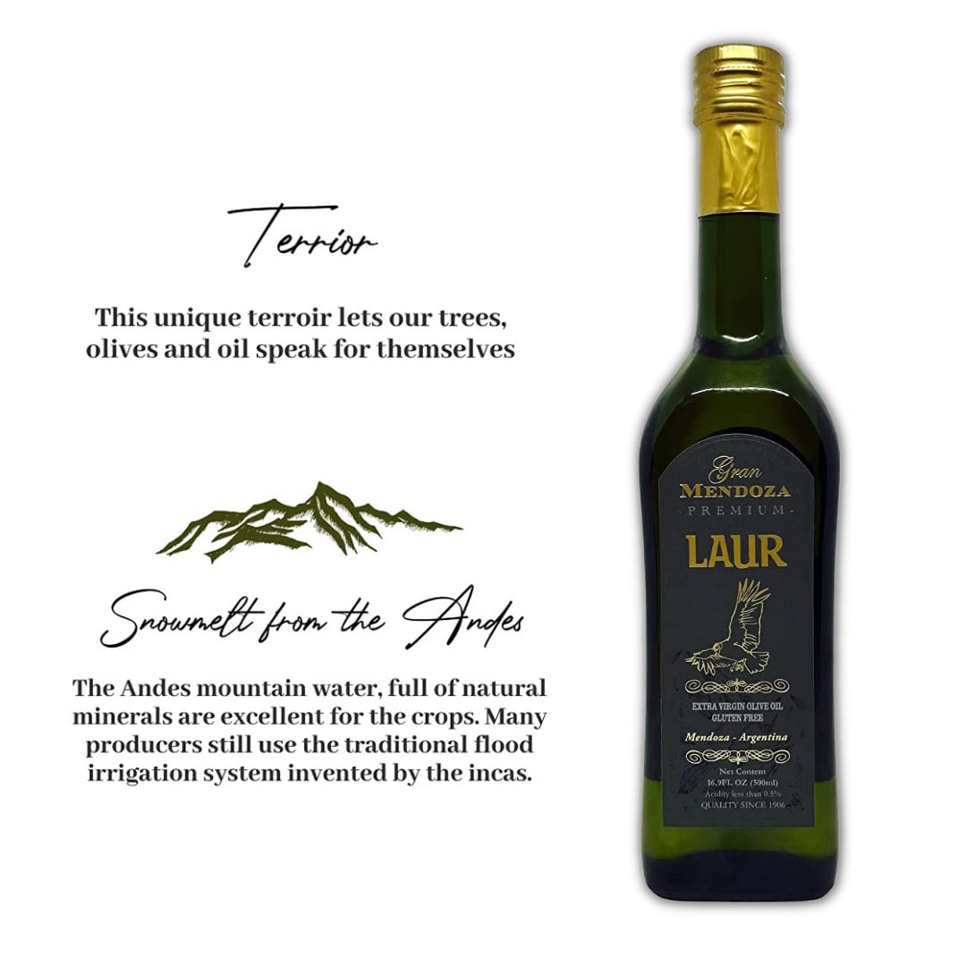 Argentina - Award Winning - Gran Mendoza - Extra Virgin Olive Oil | 16.9Oz Glass Bottle