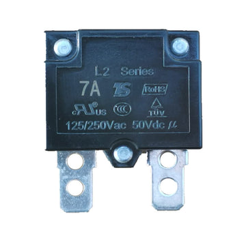 Jiaruixin 2Pcs 7A 125250Vac 50Vdc Automatic Reset Relay Fuse Therma Switch Circuit Breaker Current Overload Protector Children R